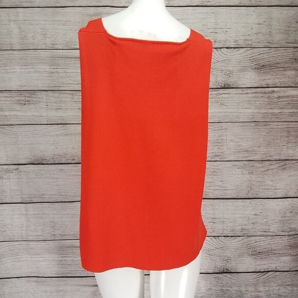 NEW Rachel Roy Collection Size S Knit Sleeveless V-neck Top Tee in Coral NWT - Picture 5 of 9